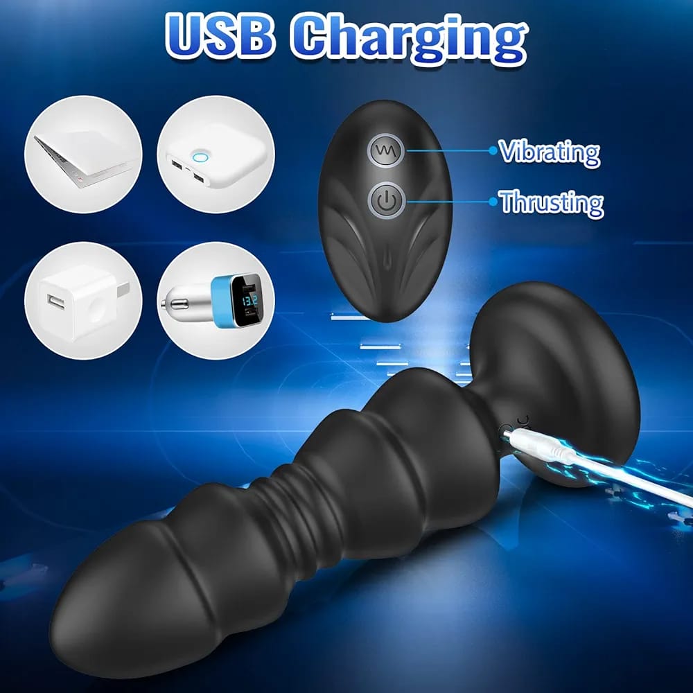 Pulse Wave Rechargeable Vibrating Plug